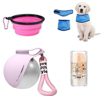 Kit de paseo de verano para perros — todo listo para salir con el calor