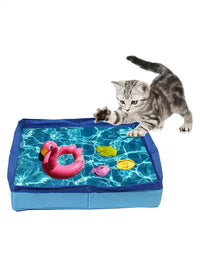 Mini piscina plegable para perros pequeños y cachorros — 50×50 cm, sin inflar
