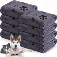 Toalla de microfibra de secado rápido para perros — súper absorbente
