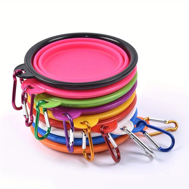 Cuenco plegable de viaje para perros — agua y comida en cualquier sitio