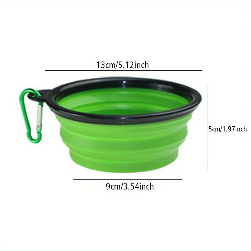 Cuenco plegable de viaje para perros — agua y comida en cualquier sitio