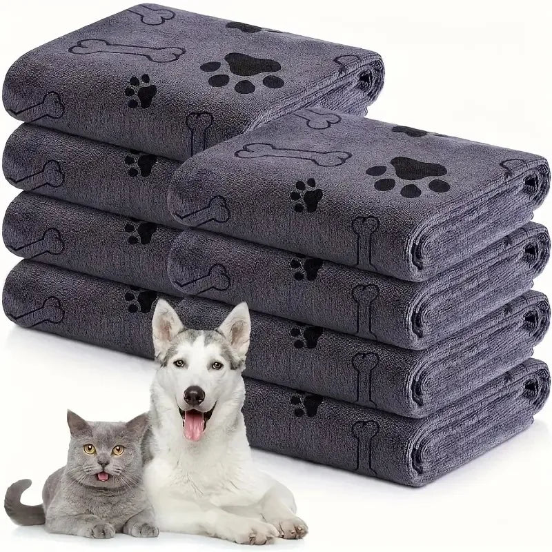 Toalla de microfibra de secado rápido para perros — súper absorbente