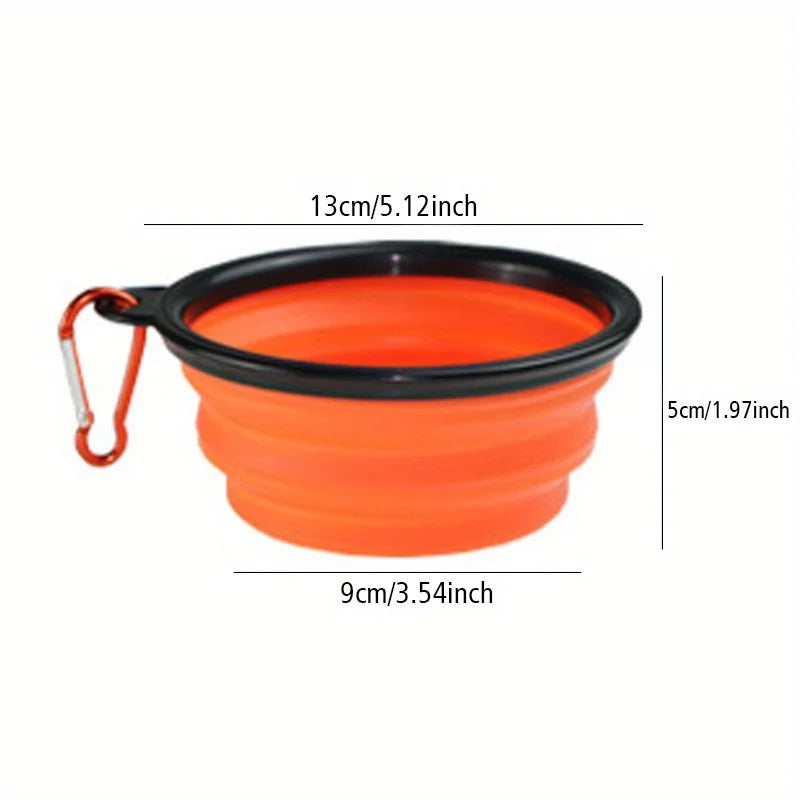 Cuenco plegable de viaje para perros — agua y comida en cualquier sitio
