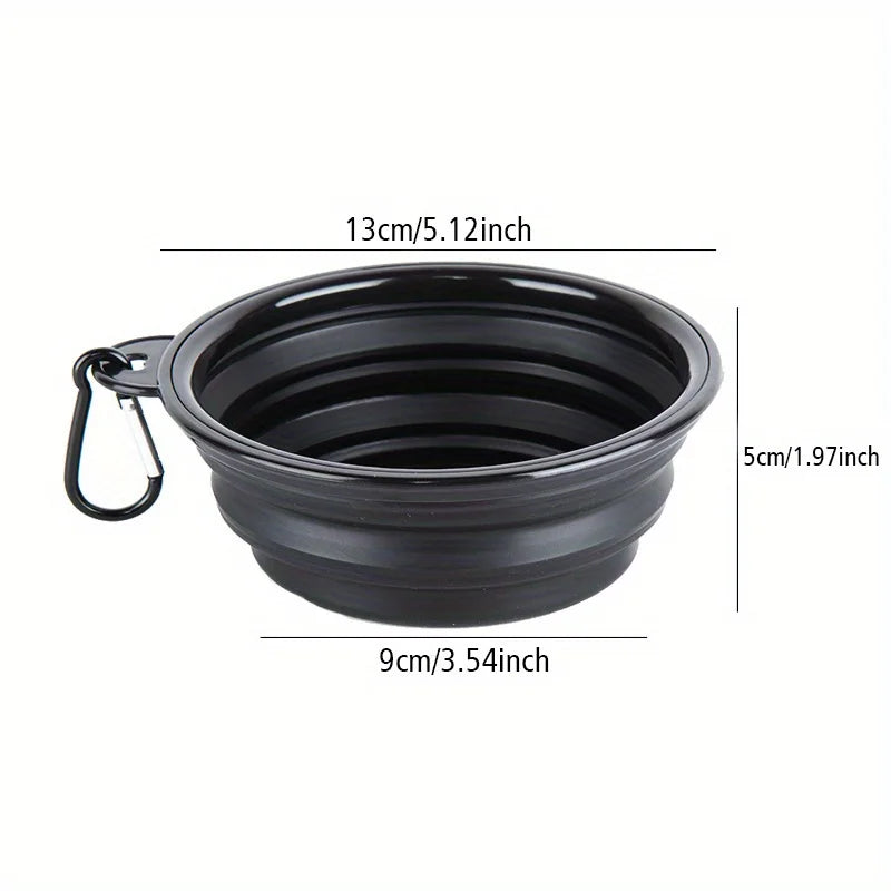 Cuenco plegable de viaje para perros — agua y comida en cualquier sitio