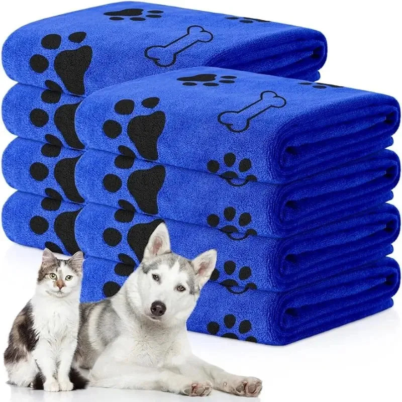Toalla de microfibra de secado rápido para perros — súper absorbente