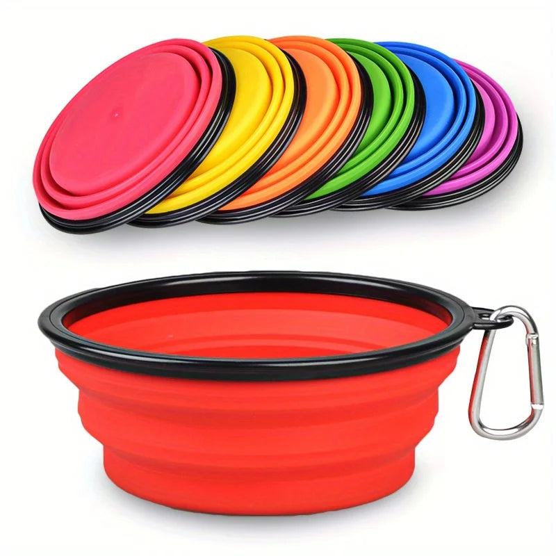 Cuenco plegable de viaje para perros — agua y comida en cualquier sitio