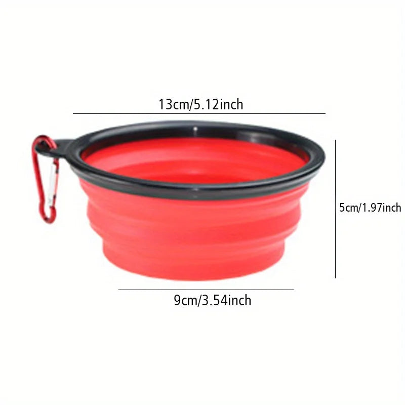 Cuenco plegable de viaje para perros — agua y comida en cualquier sitio