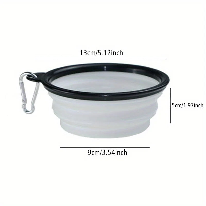 Cuenco plegable de viaje para perros — agua y comida en cualquier sitio