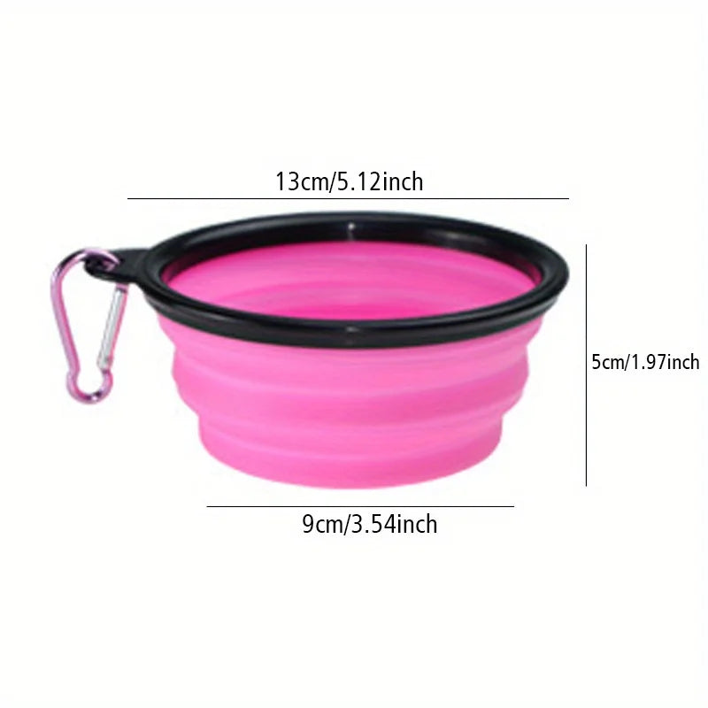 Cuenco plegable de viaje para perros — agua y comida en cualquier sitio